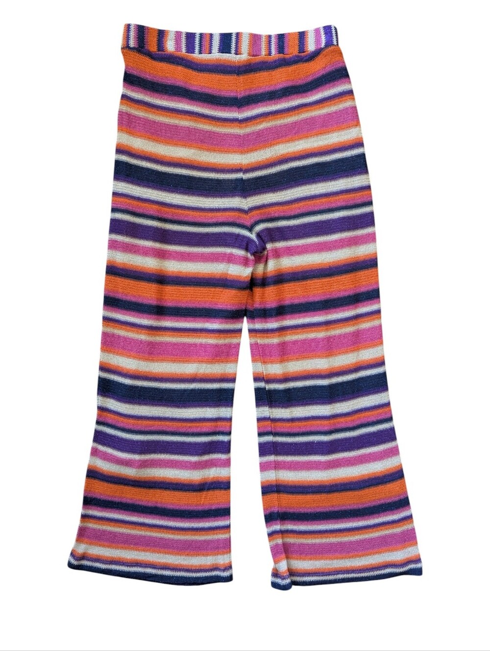 Trina Turk Multi-Color Striped Knit Top with Beige Lining - Picture 2 of 12